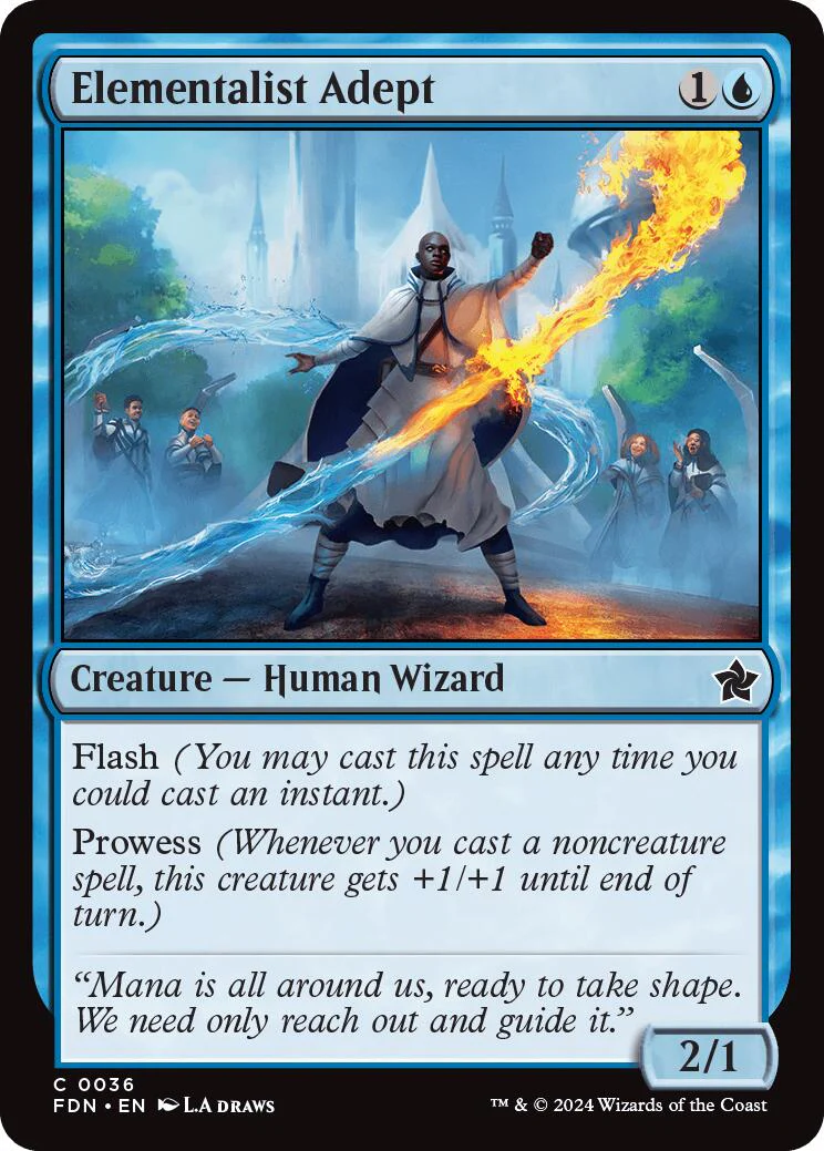 Magic: The Gathering - Elementalist Adept [FDN - 36]