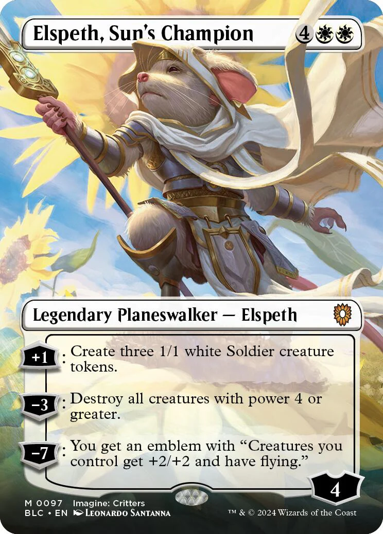Magic: The Gathering - Elspeth, Sun's Champion (Borderless) [BLC - 97]