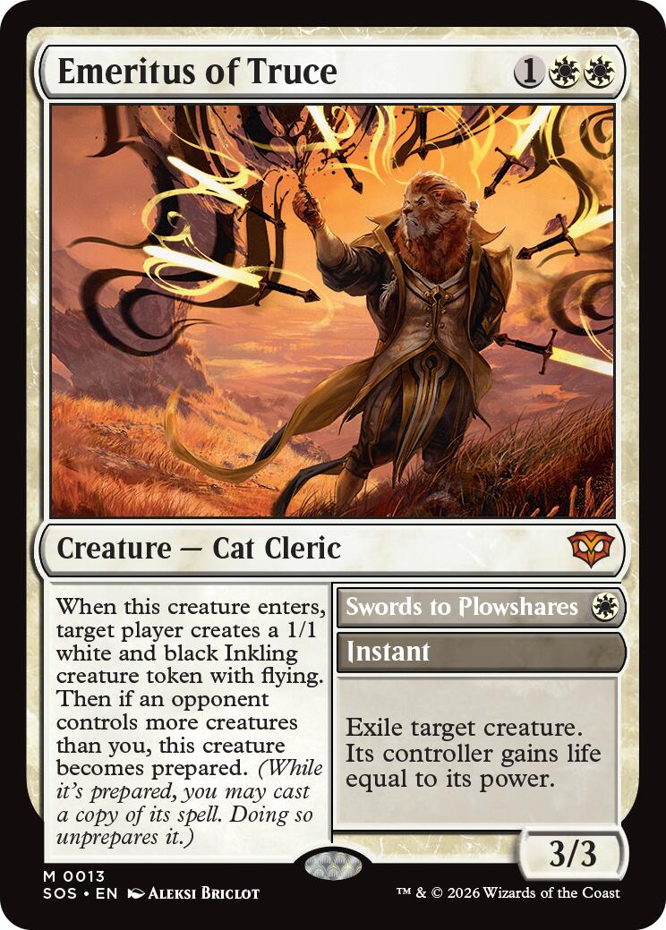 Magic: The Gathering - Emeritus of Truce [SOS - 13]