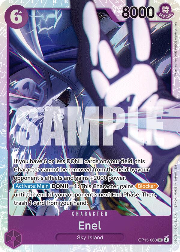 One Piece Card Game: Enel (OP15-060) [OP15-EB04 - OP15-060]
