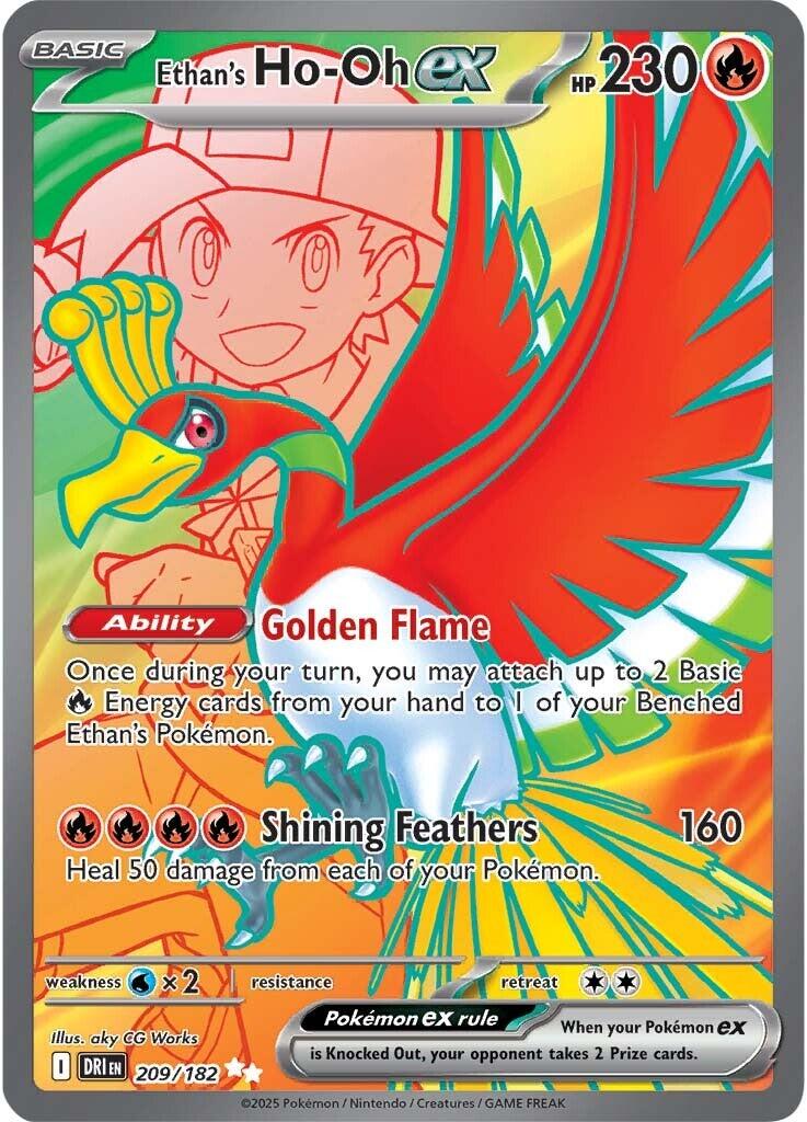Pokemon TCG: Ethan's Ho-Oh ex - 209/182 [DRI - 209/182]