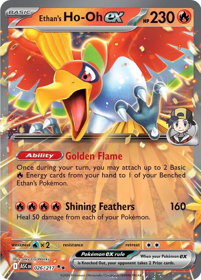 Pokemon TCG: Ethan's Ho-Oh ex [ASC - 026/217]