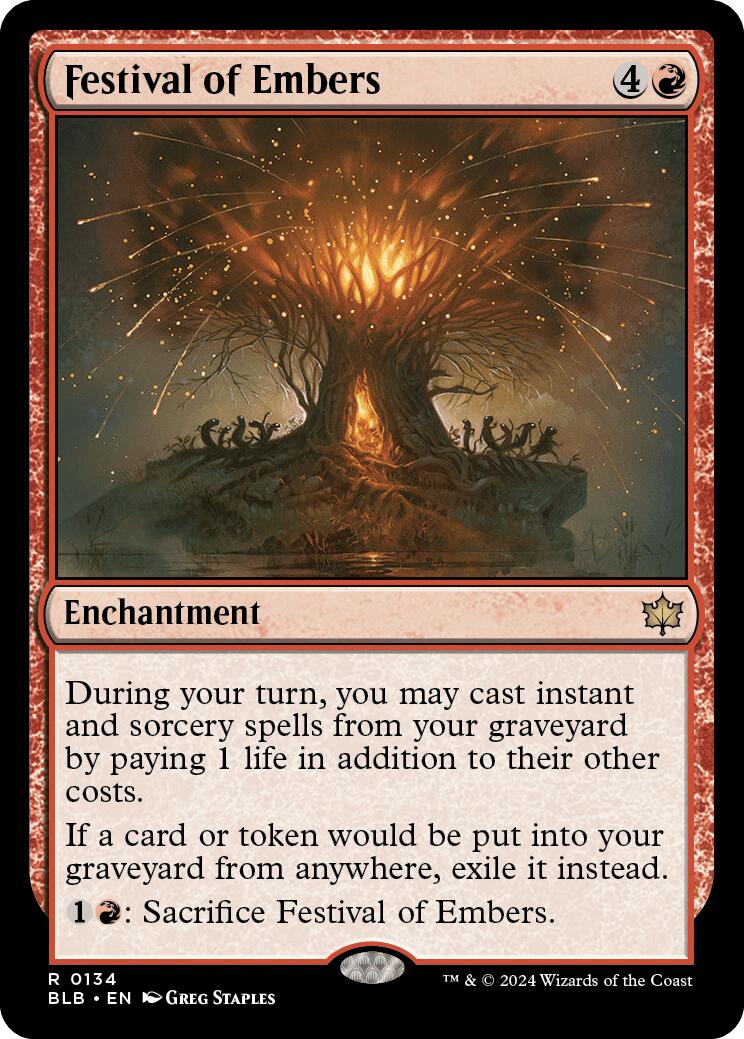 Magic: The Gathering -  Festival of Embers [BLB - 134]