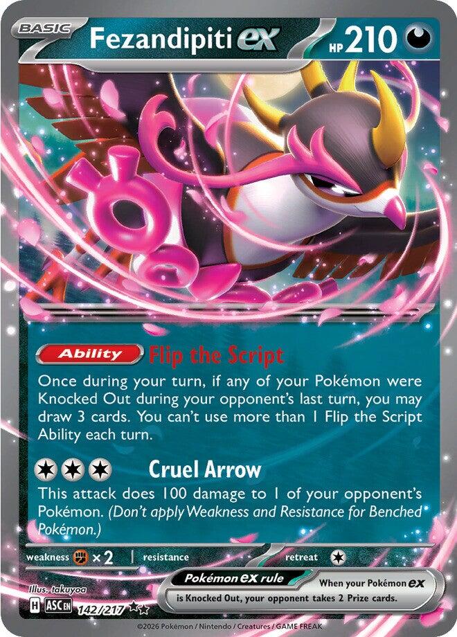 Pokemon TCG: Fezandipiti ex - 142/217 [ASC - 142/217]