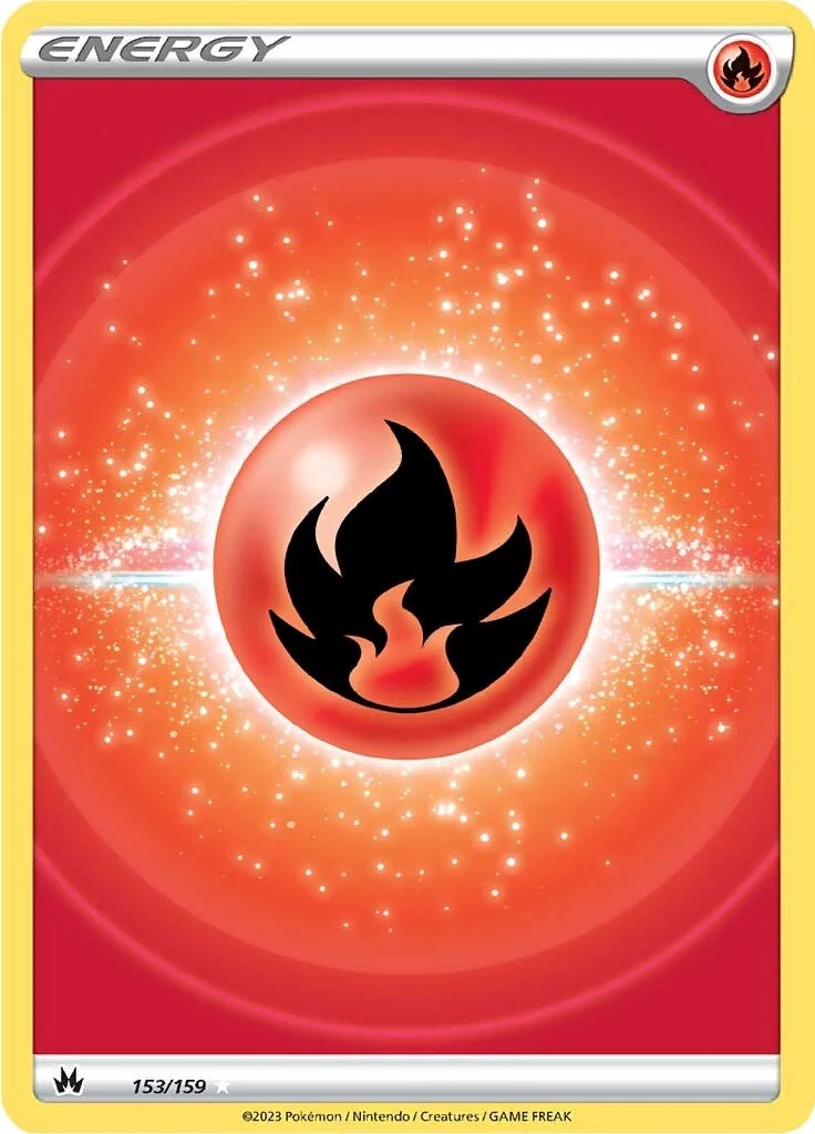 Pokemon TCG: Fire Energy (Texture Full Art) [CRZ - 153/159]