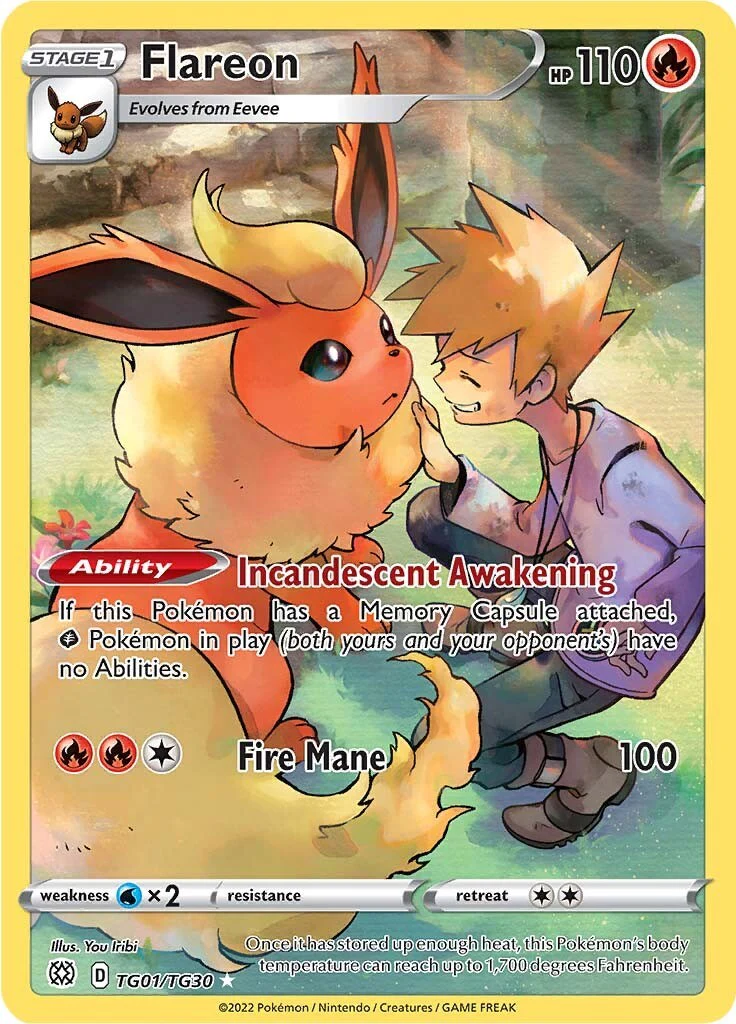 Pokemon TCG: Flareon [SWSH09:TG - TG01/TG30]
