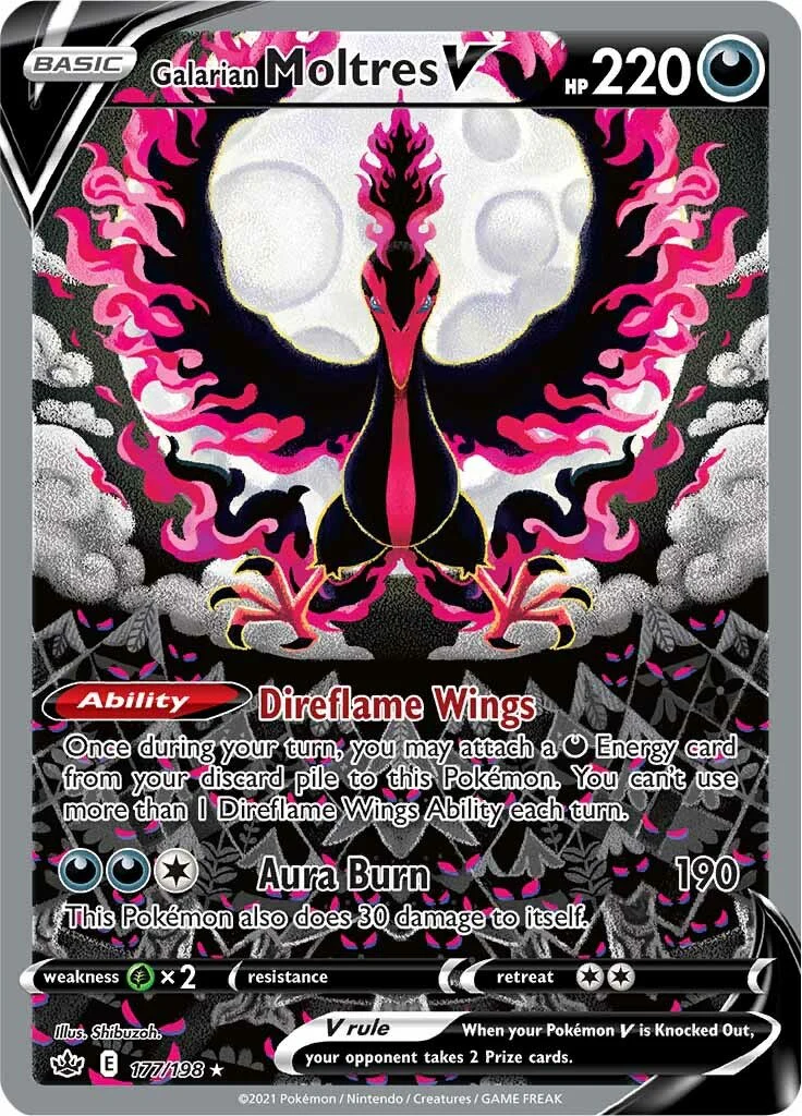Pokemon TCG: Galarian Moltres V (Alternate Full Art) [SWSH06 - 177/198]