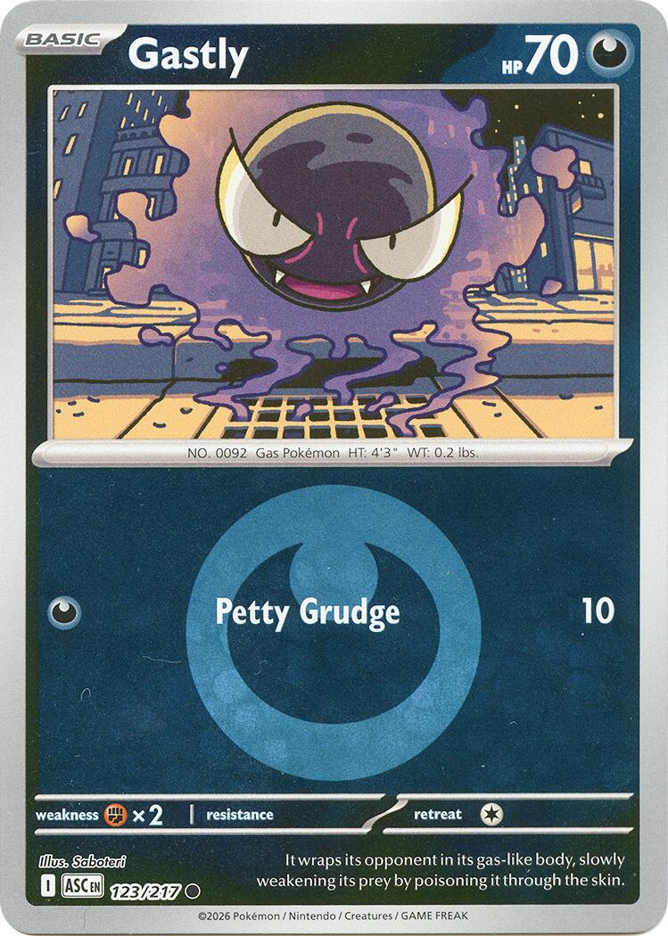 Pokemon TCG: Gastly (Energy Symbol Pattern) [ASC - 123/217]