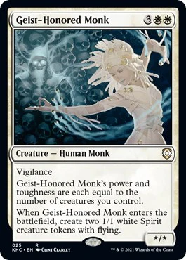 Magic: The Gathering - Geist-Honored Monk [KHC - 25]