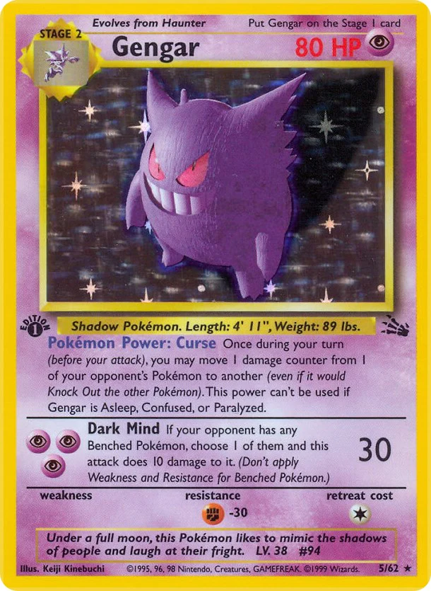 Pokemon TCG: Gengar (5) [FO - 05/62]