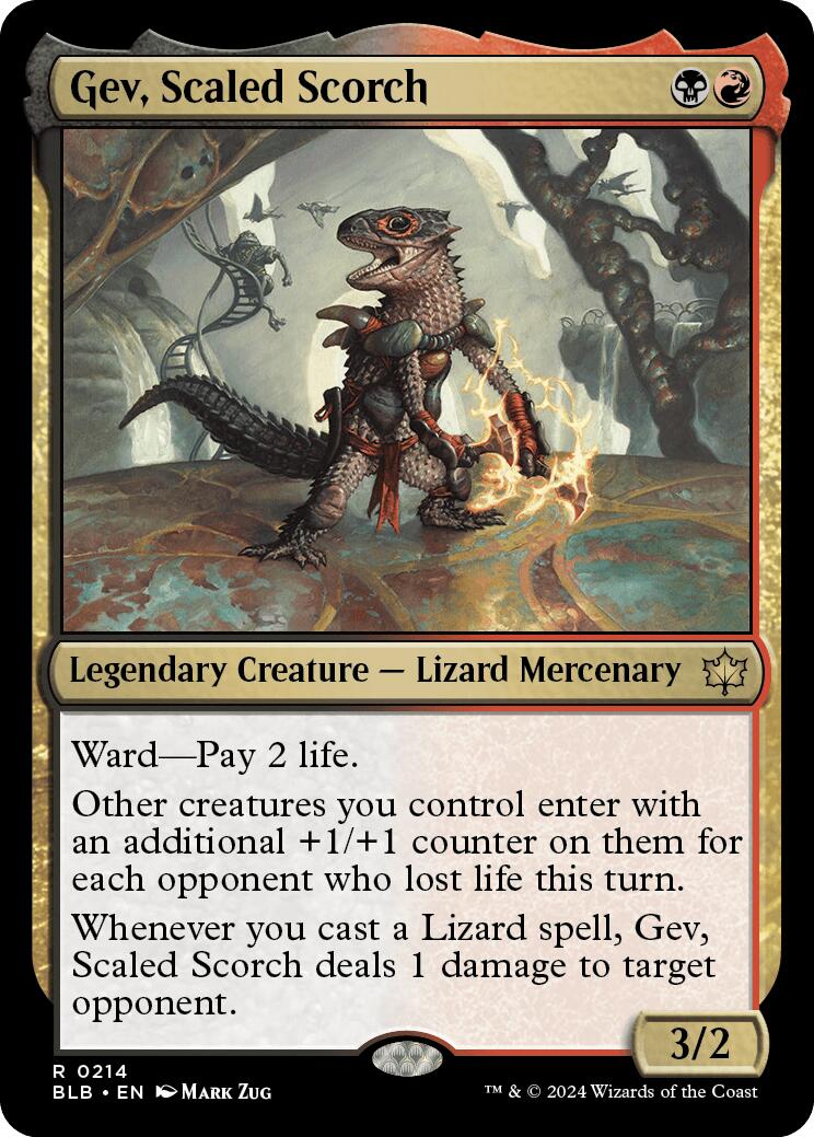 Magic: The Gathering -  Gev, Scaled Scorch [BLB - 214]