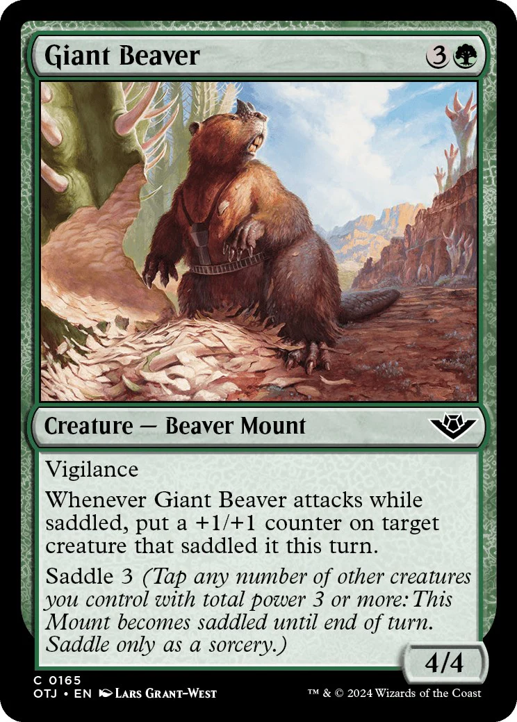 Magic: The Gathering - Giant Beaver [OTJ - 165]