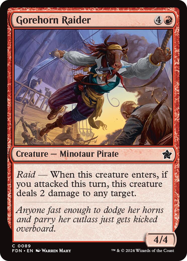 Magic: The Gathering - Gorehorn Raider [FDN - 89]