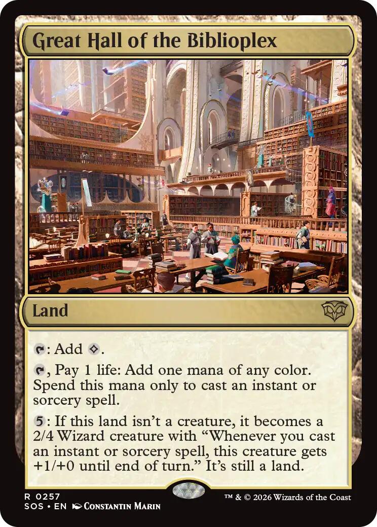 Magic: The Gathering - Great Hall of the Biblioplex [SOS - 257]