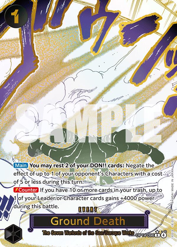 One Piece Card Game: Ground Death (Alternate Art) [OP14 - OP14-096]