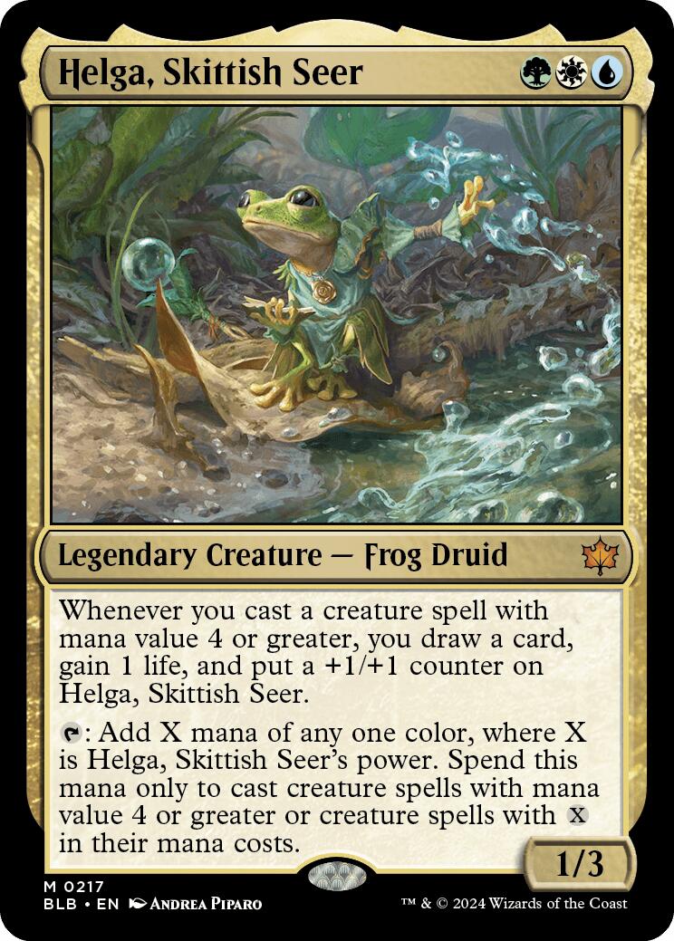 Magic: The Gathering -  Helga, Skittish Seer [BLB - 217]