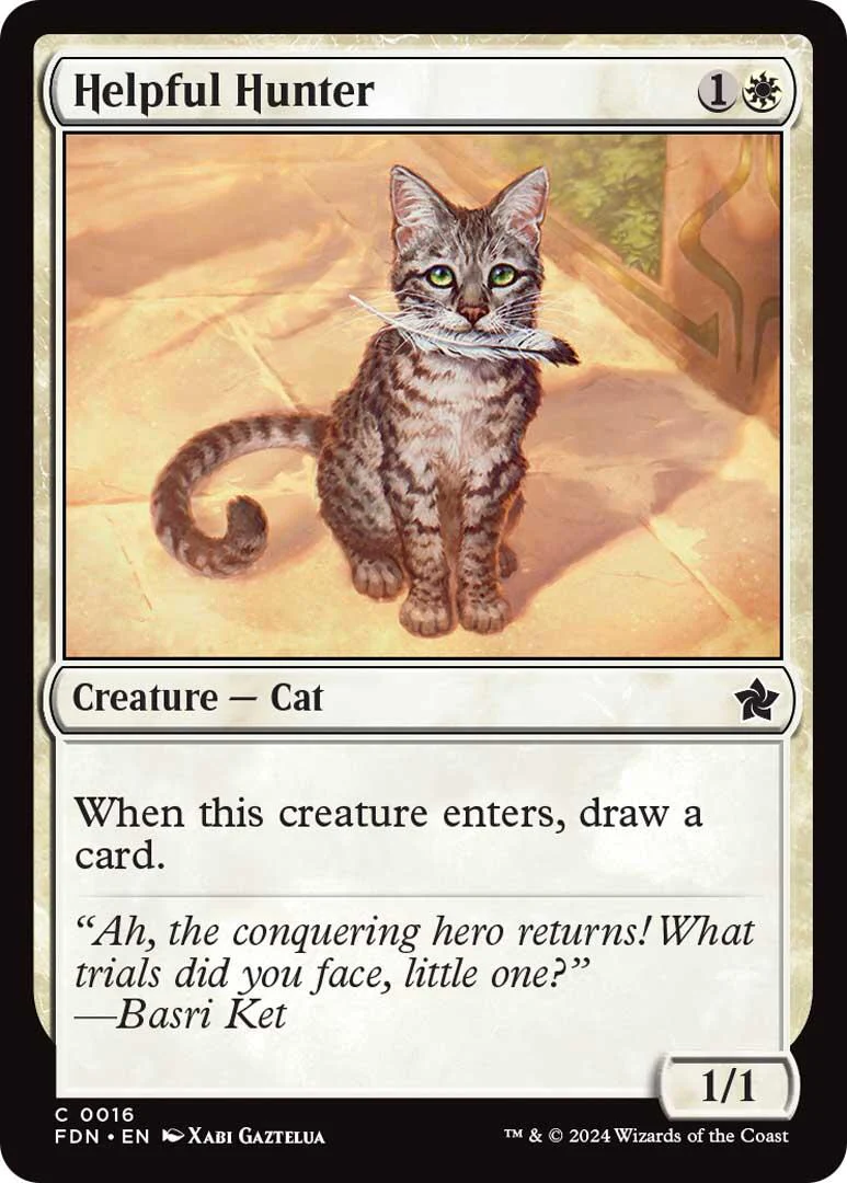 Magic: The Gathering - Helpful Hunter [FDN - 16]