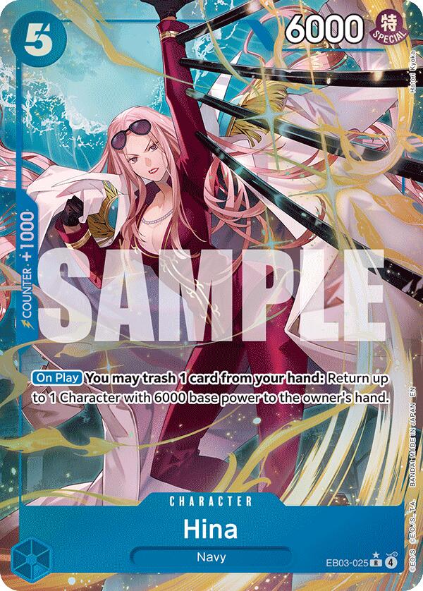 One Piece Card Game: Hina (Alternate Art) [EB-03 - EB03-025]