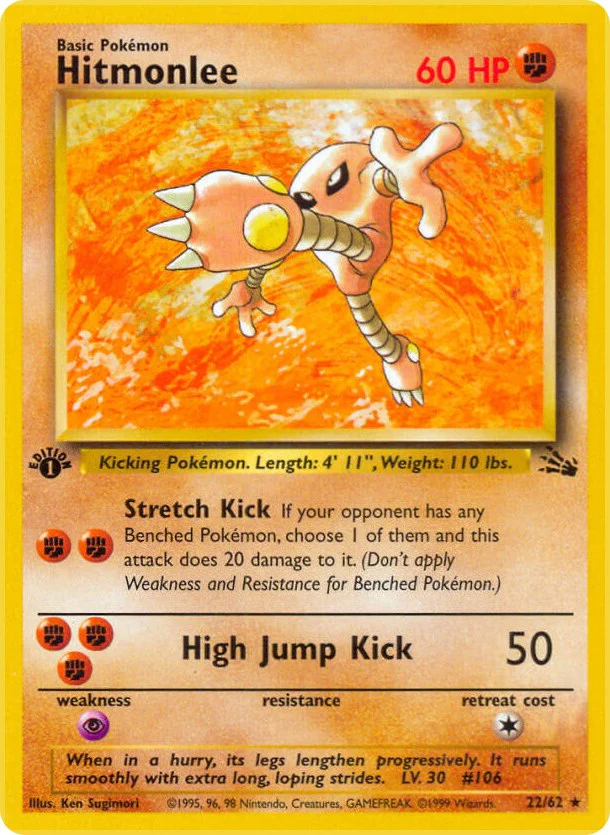 Pokemon TCG: Hitmonlee (22) [FO - 22/62]