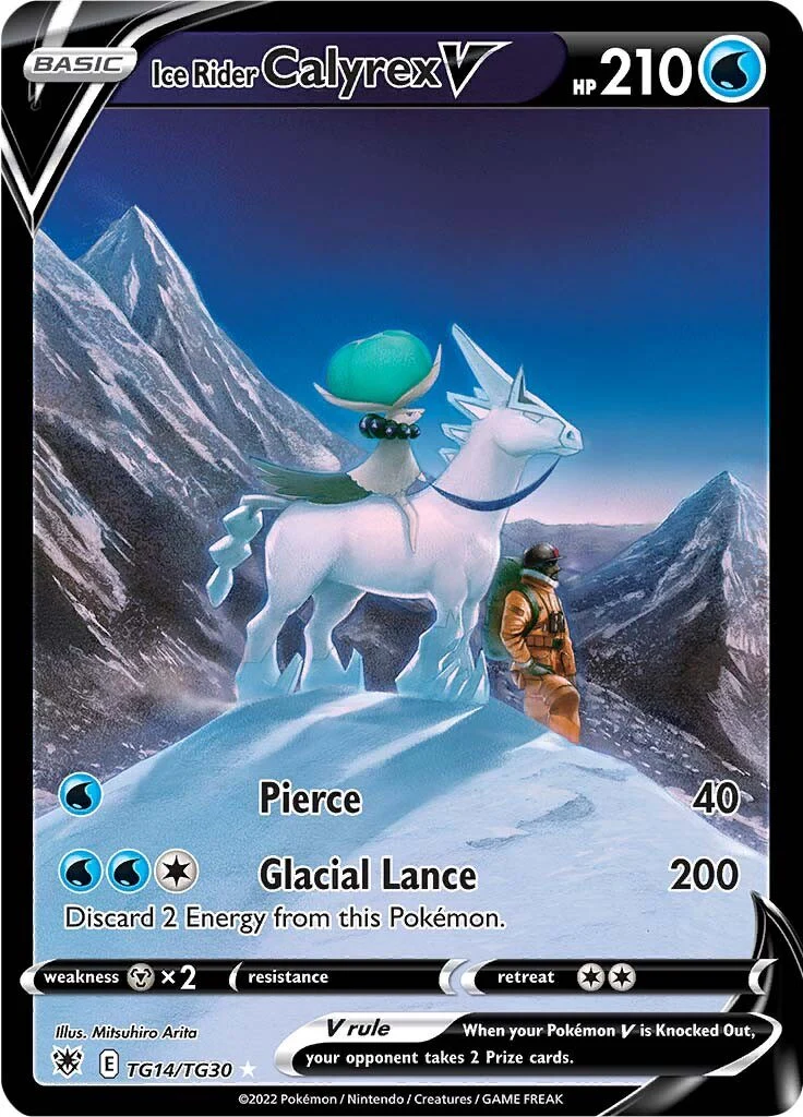 Pokemon TCG: Ice Rider Calyrex V [SWSH10:TG - TG14/TG30]