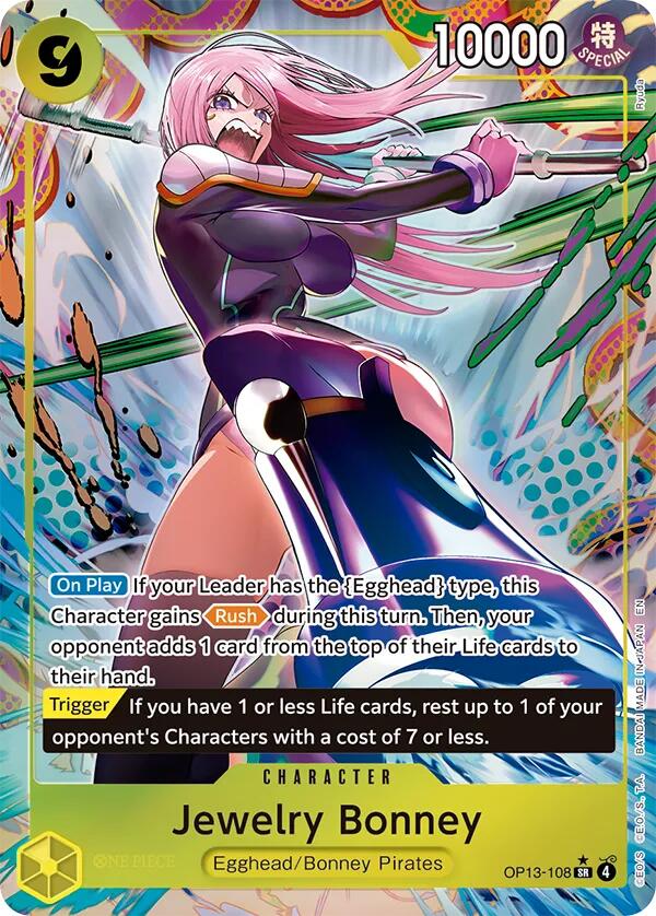 One Piece Card Game: Jewelry Bonney (108) (Alternate Art) [OP13 - OP13-108]