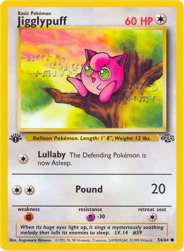 Pokemon TCG: Jigglypuff [JU - 54/64]
