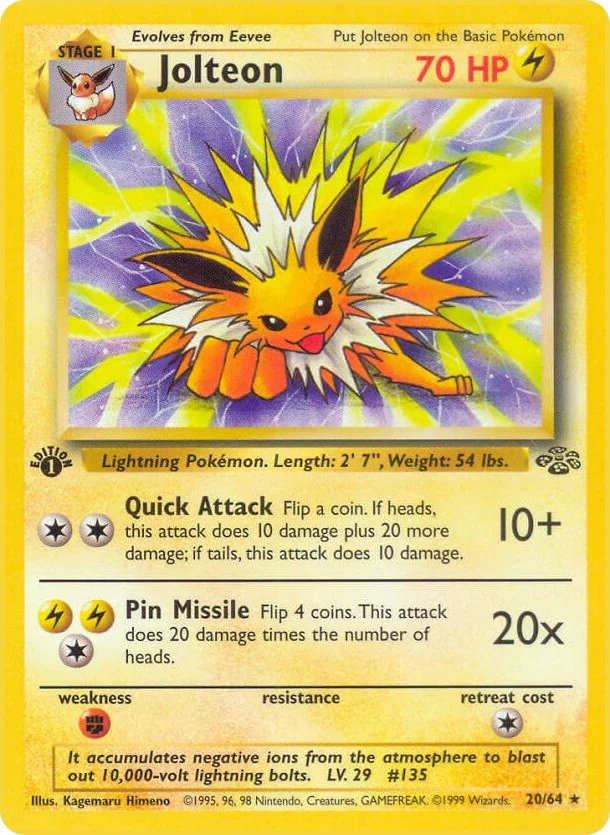 Pokemon TCG: Jolteon (20) [JU - 20/64]