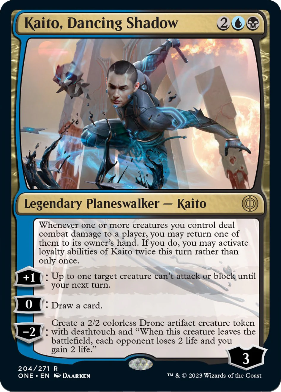 Magic: The Gathering - Kaito, Dancing Shadow [ONE - 204]