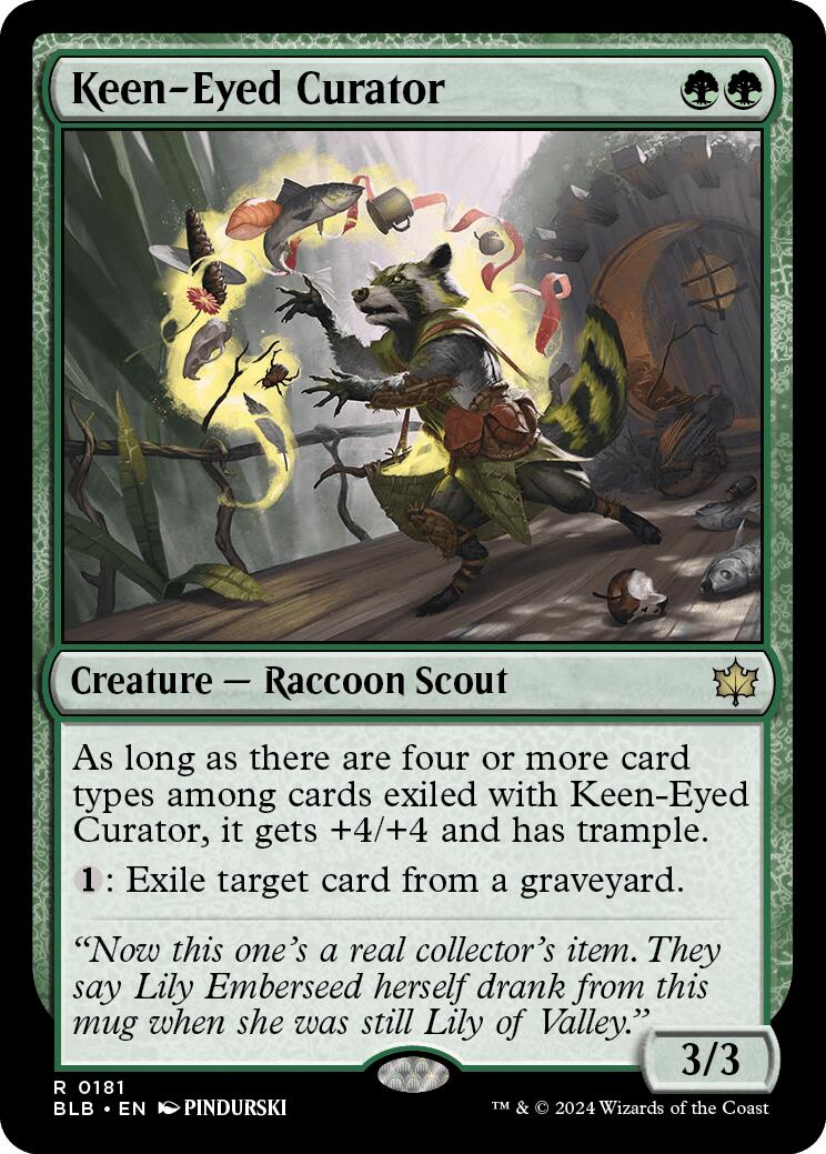 Magic: The Gathering -  Keen-Eyed Curator [BLB - 181]