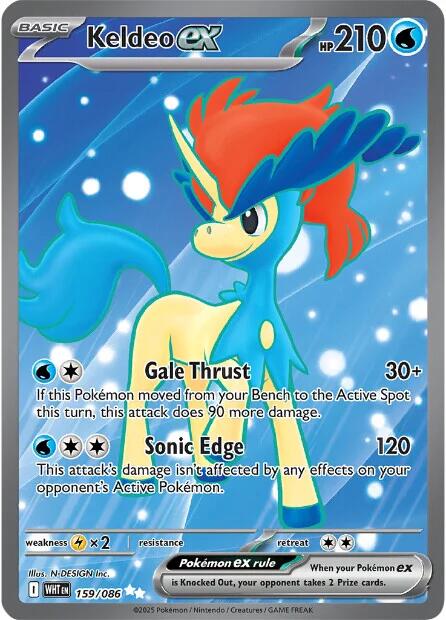 Pokemon TCG: Keldeo ex - 159/086 [WHT - 159/086]