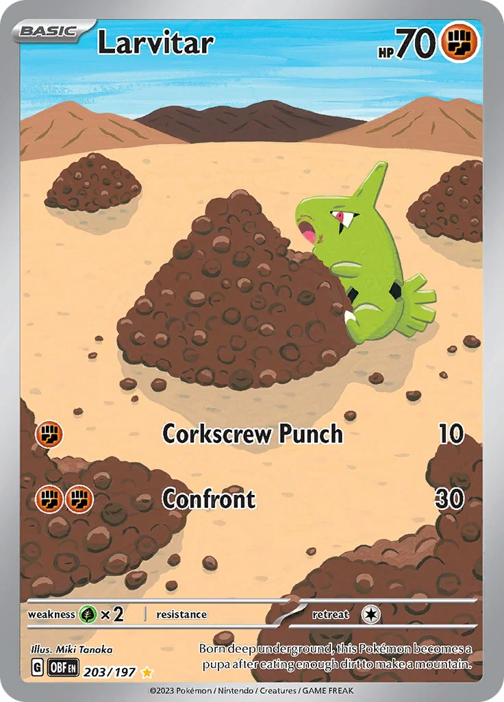 Pokemon TCG: Larvitar - 203/197 [OBF - 203/197]