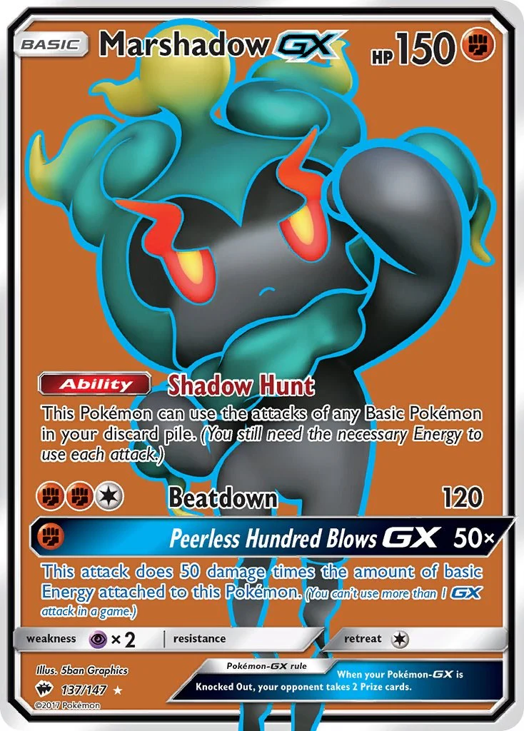 Pokemon TCG: Marshadow GX (Full Art) [SM03 - 137/147]