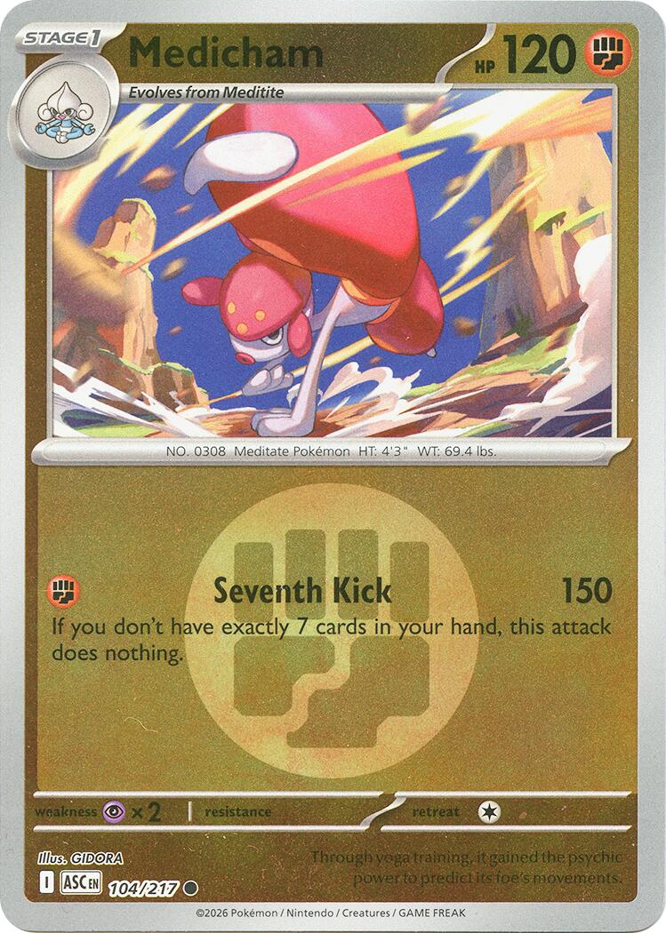Pokemon TCG: Medicham - 104/217 (Energy Symbol Pattern) [ASC - 104/217]