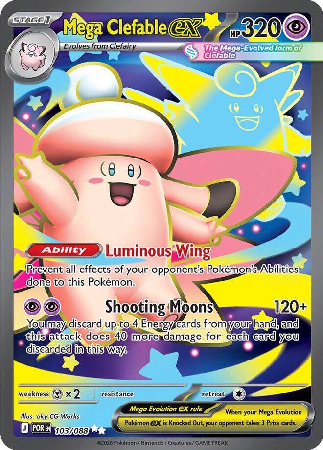 Pokemon TCG: Mega Clefable ex - 103/088 [POR - 103/088]