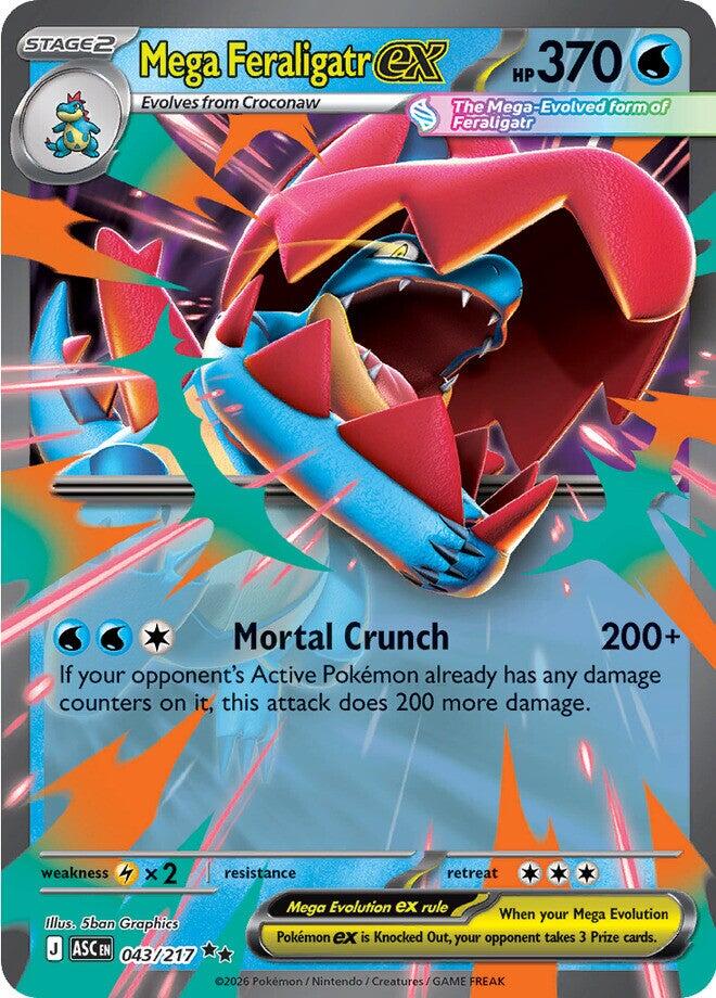 Pokemon TCG: Mega Feraligatr ex - 043/217 [ASC - 043/217]