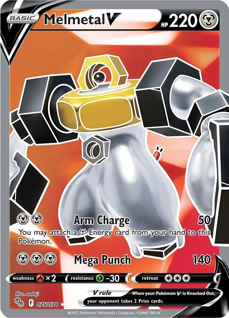 Pokemon TCG: Melmetal V (Full Art) [PGO - 075/078]