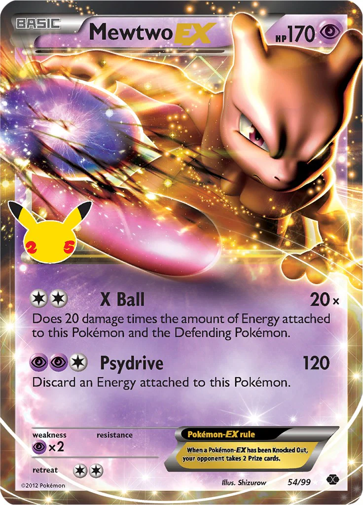 Pokemon TCG: Mewtwo EX [CCC - 54/99]