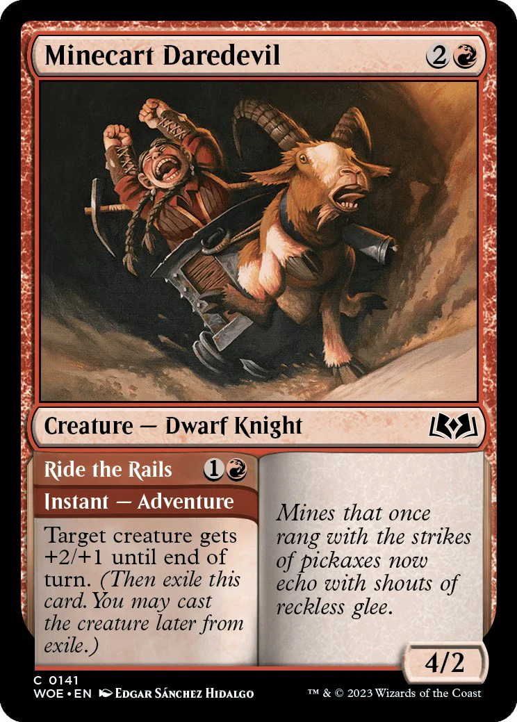 Magic: The Gathering - Minecart Daredevil [WOE - 141]