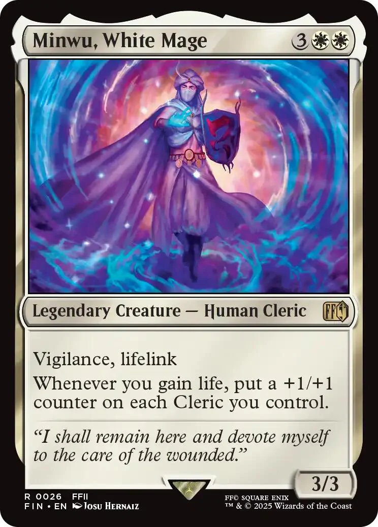 Magic: The Gathering - Minwu, White Mage [FIN - 26]