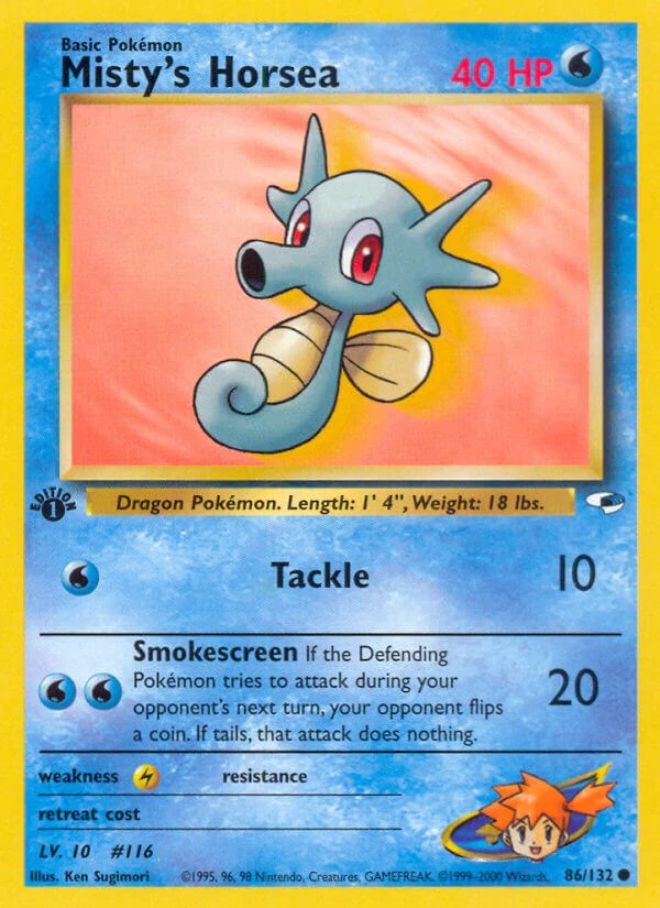 Pokemon TCG: Misty's Horsea [G1 - 086/132]