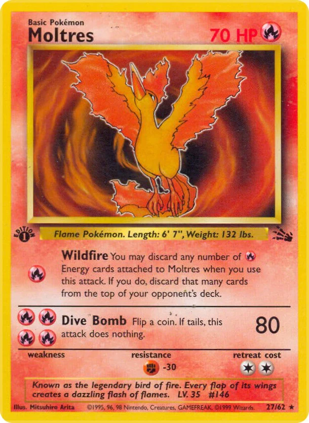 Pokemon TCG: Moltres (27) [FO - 27/62]