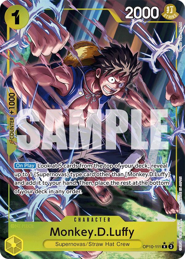 One Piece Card Game: Monkey.D.Luffy (111) (Parallel) [OP10 - OP10-111]