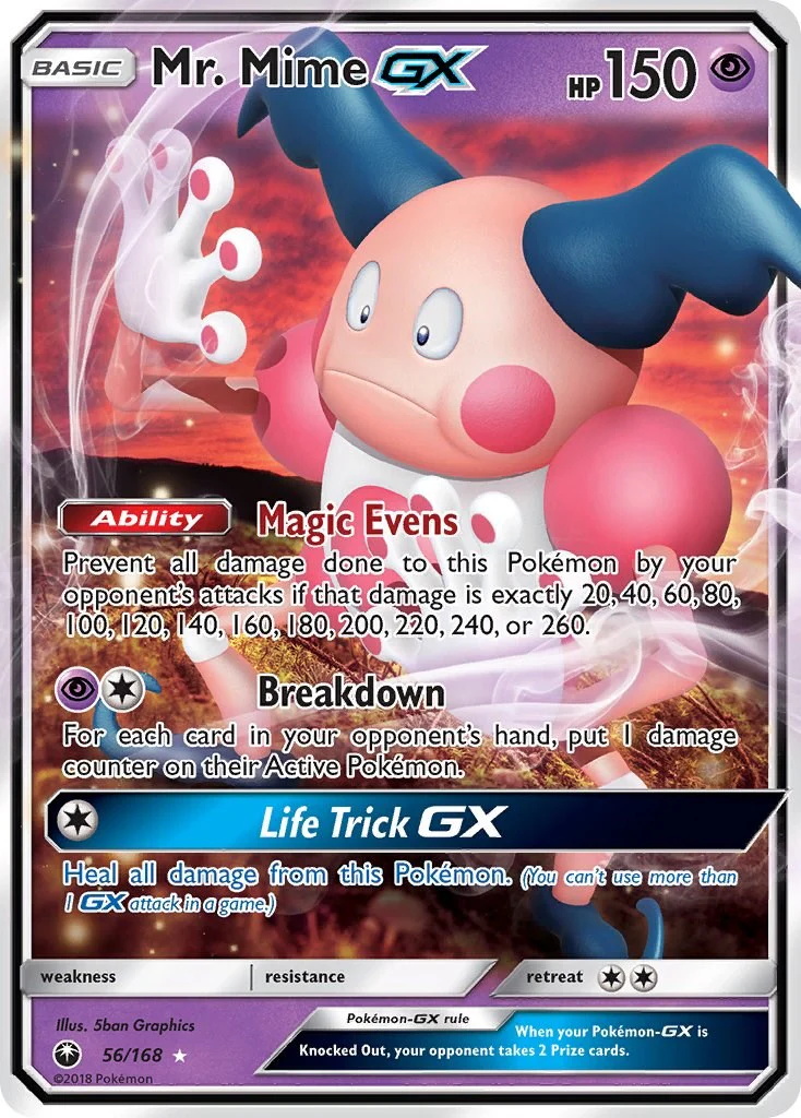 Pokemon TCG: Mr. Mime GX [CES - 56/168]