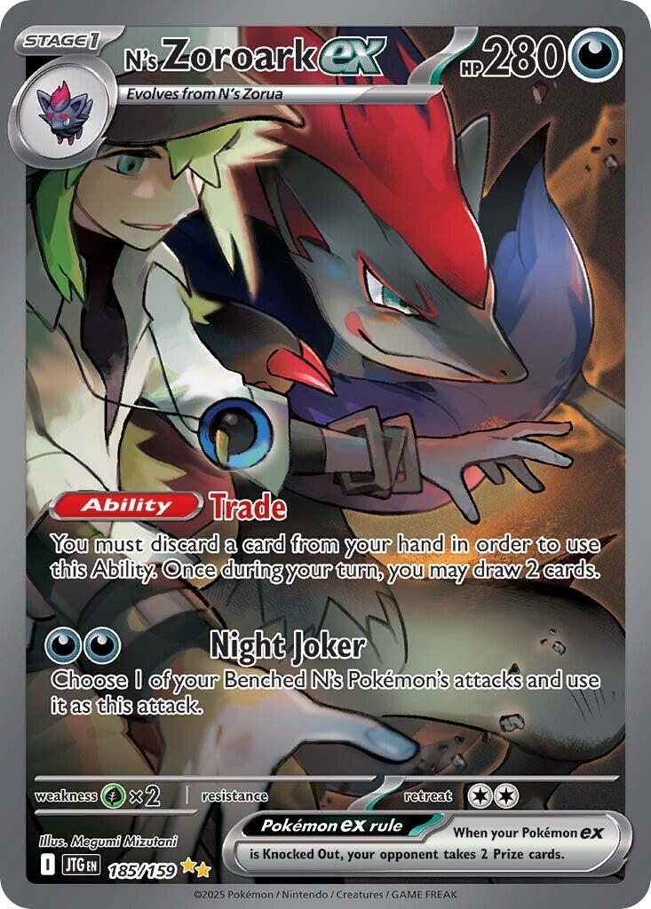 Pokemon TCG: N's Zoroark ex - 185/159 [JTG - 185/159]