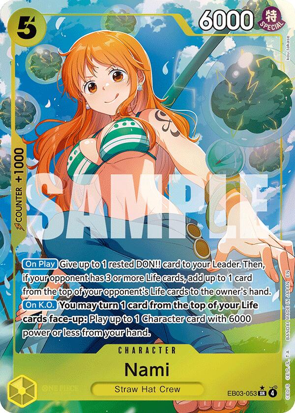 One Piece Card Game: Nami (053) (Alternate Art) [EB-03 - EB03-053]