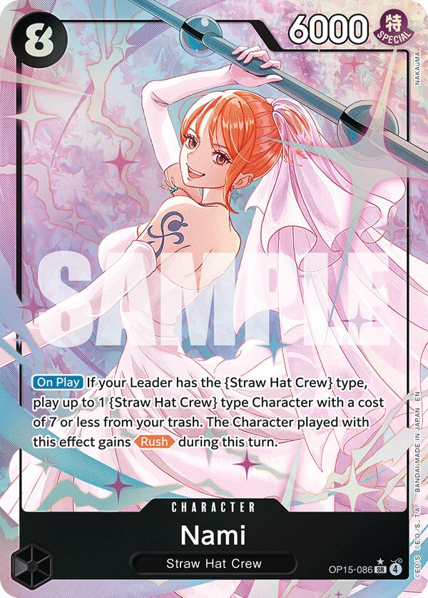 One Piece Card Game: Nami (OP15-086) (Alternate Art) [OP15-EB04 - OP15-086]