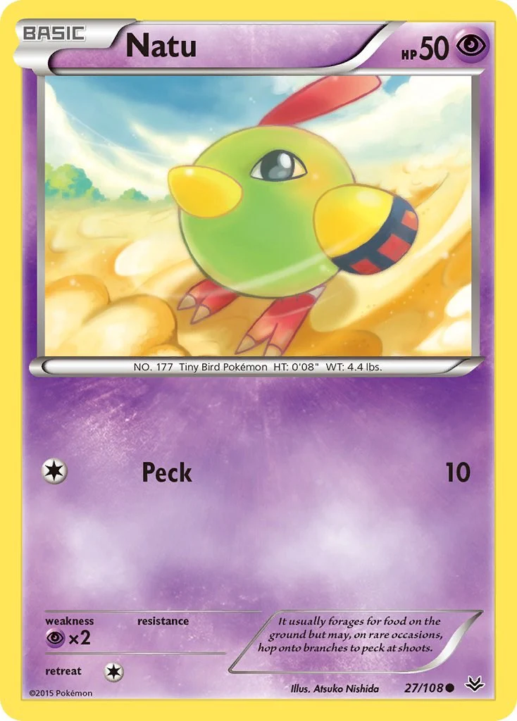 Pokemon TCG: Natu (27) [ROS - 27/108]