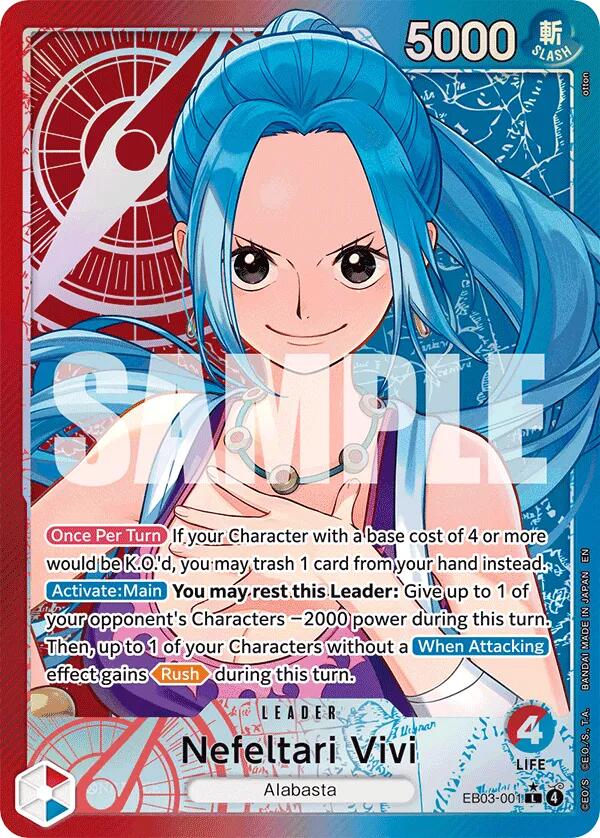 One Piece Card Game: Nefeltari Vivi (001) (Alternate Art) [EB-03 - EB03-001]