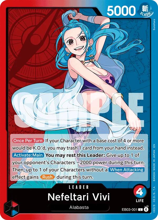 One Piece Card Game: Nefeltari Vivi (001) [EB-03 - EB03-001]