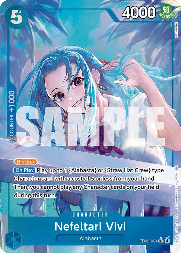 One Piece Card Game: Nefeltari Vivi (024) (Alternate Art) [EB-03 - EB03-024]
